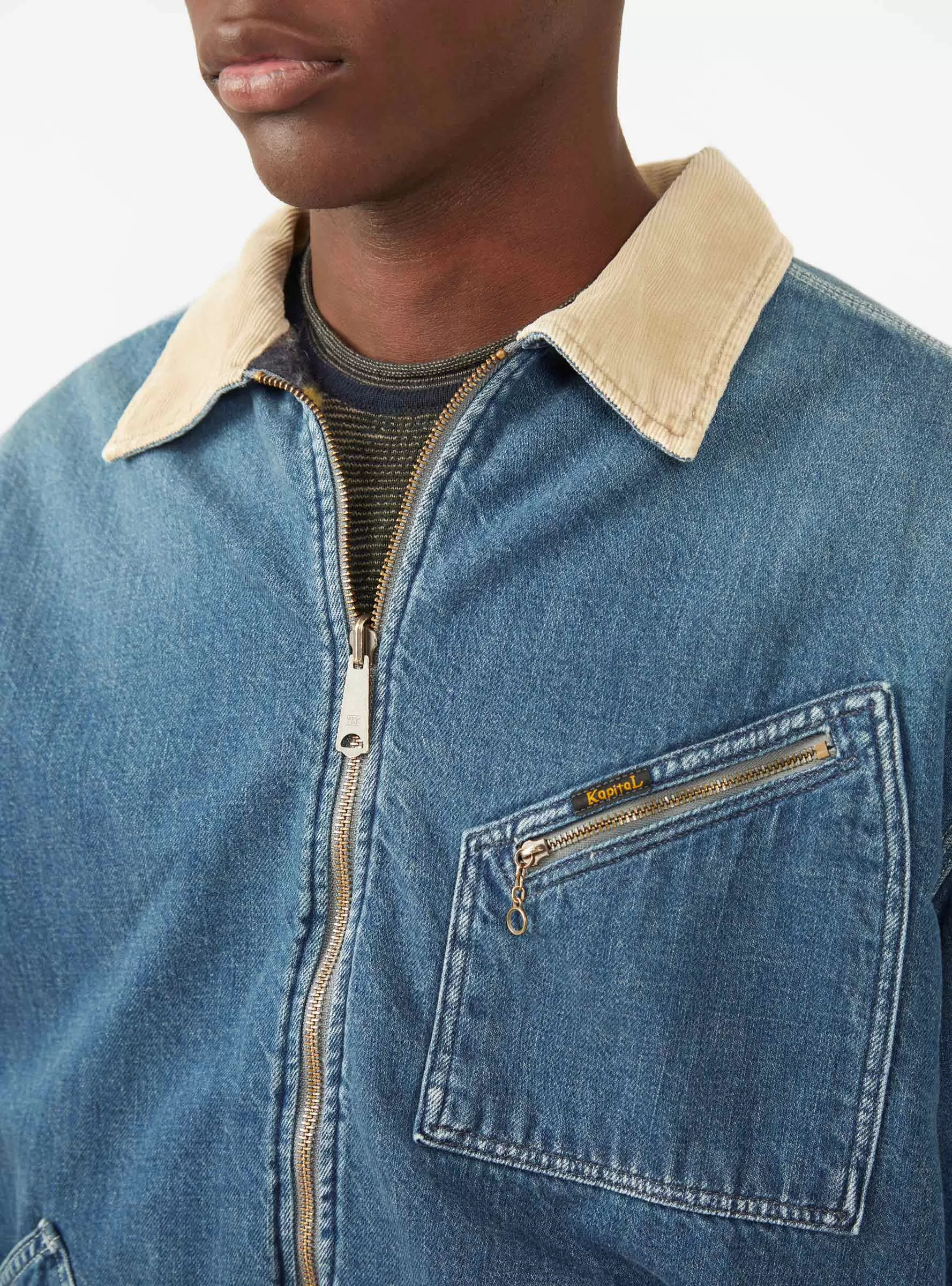 11.5oz Denim Reversible Jacket Light Blue