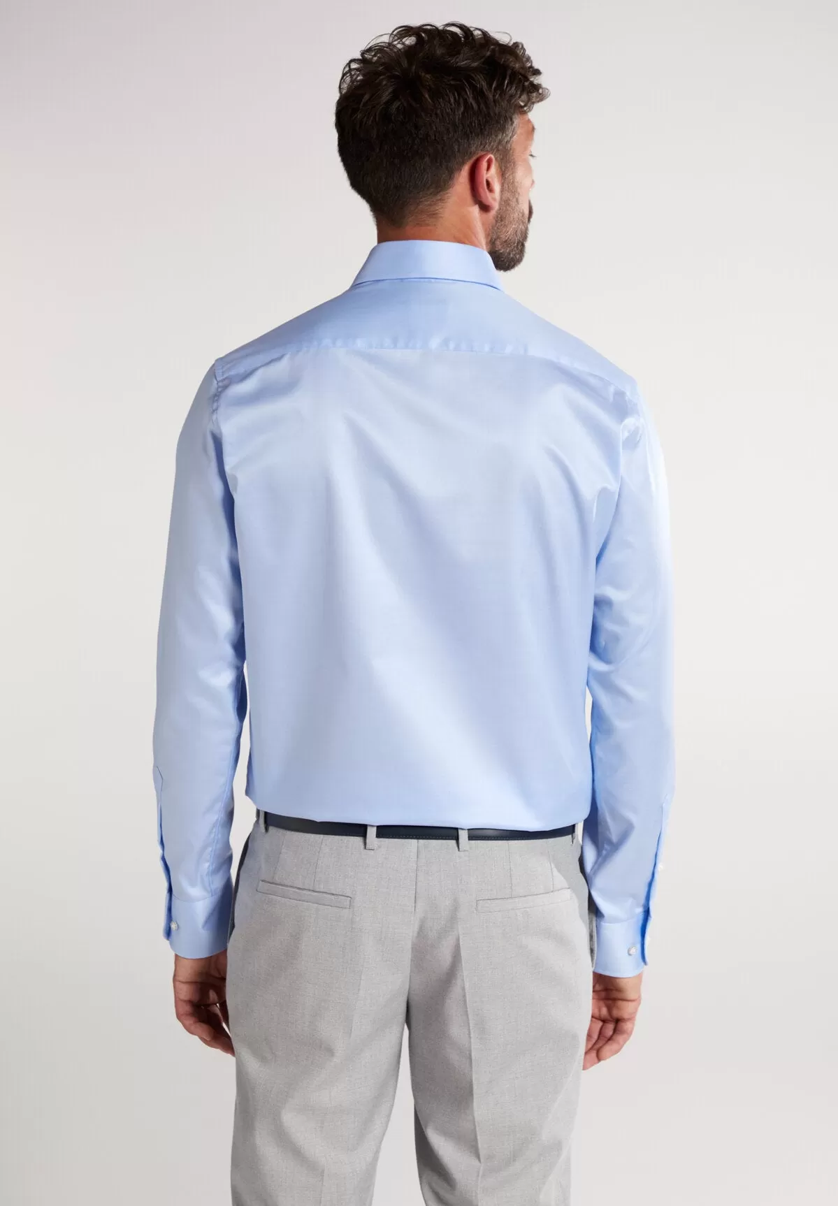 1863 By Eterna Luxury Modern Fit Shirt, Light Blue