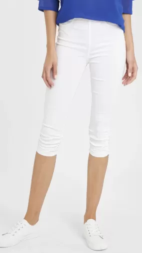 4-A0788 Bykeira Capri Pants White