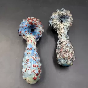 5 Blue Spike Spoon Hand Pipe