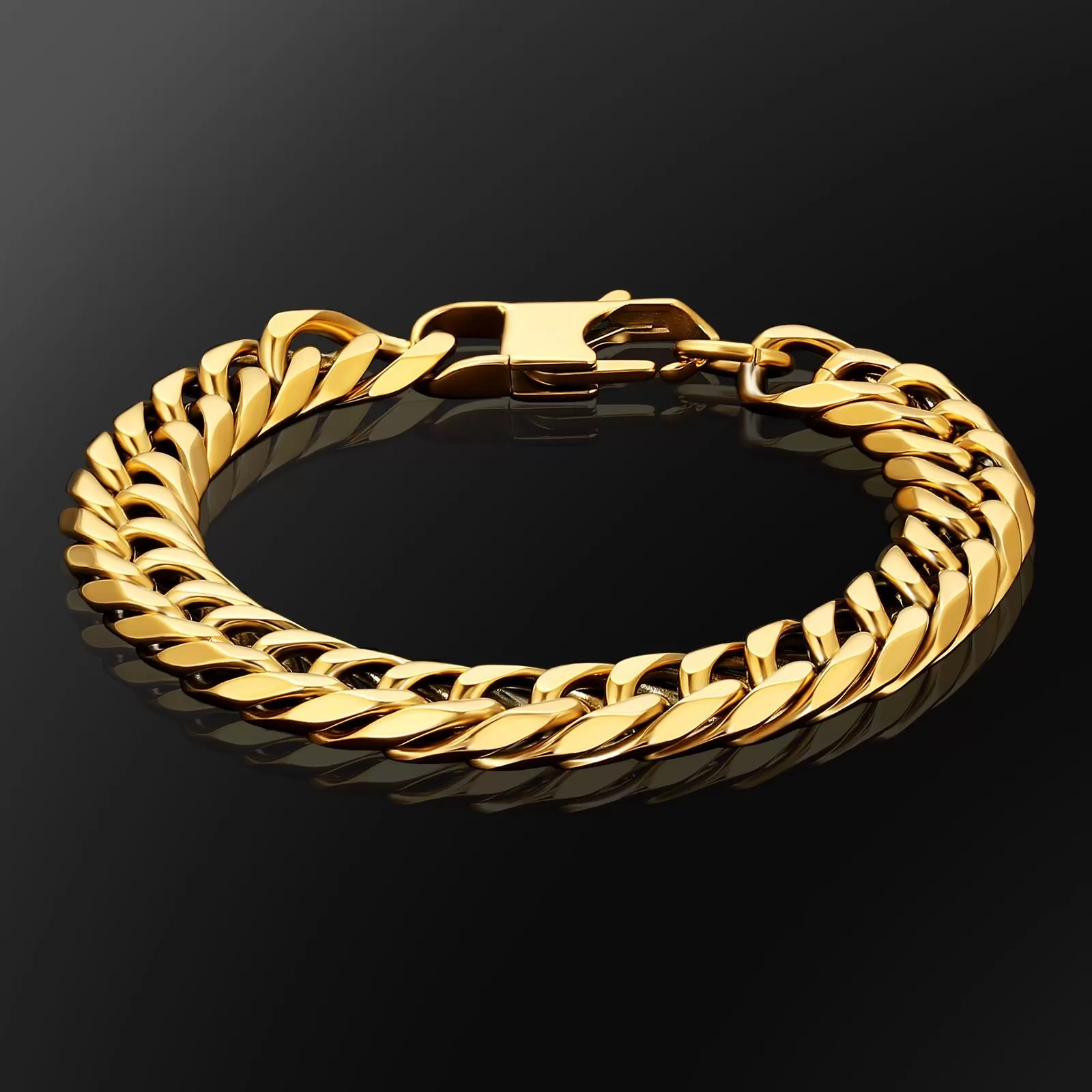 6-Sided | 12mm Miami Cuban Link Bracelet KRKC