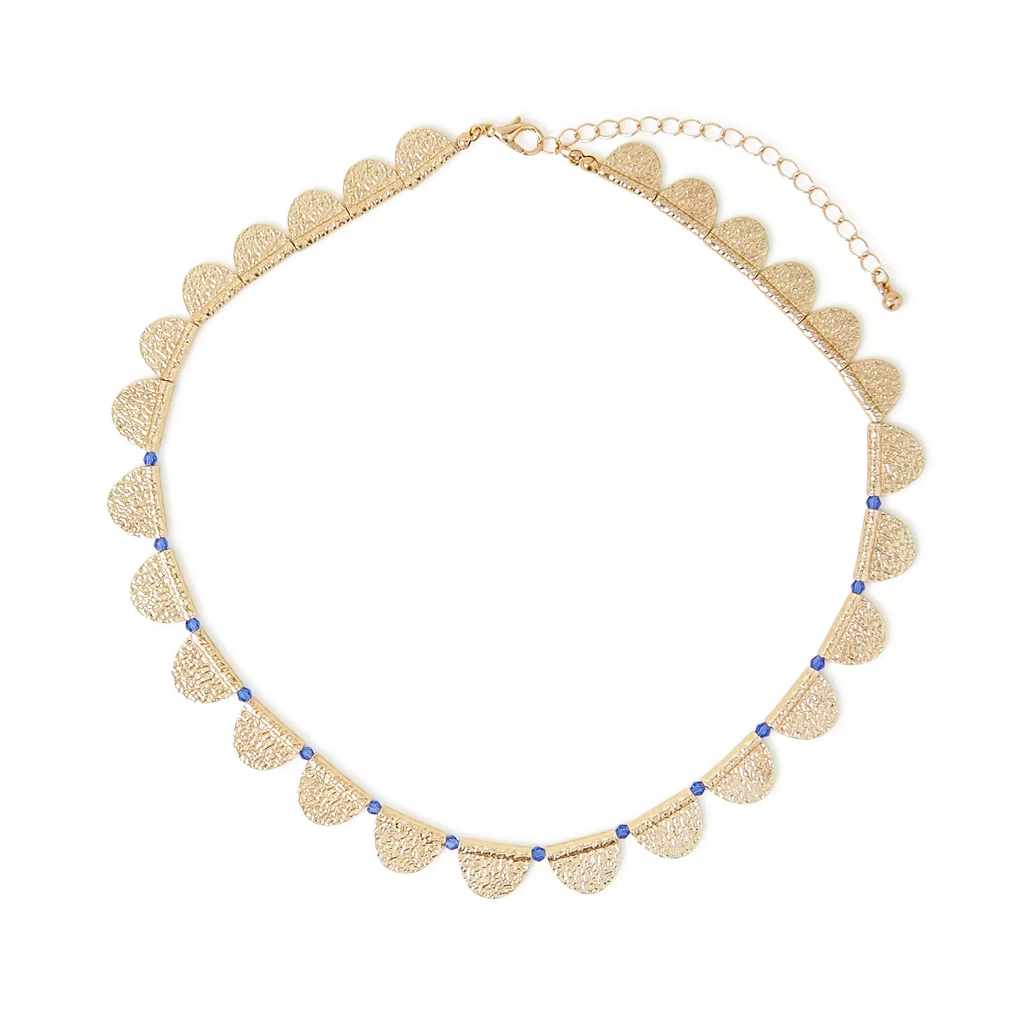 Accessorize London Women's Textured Semi Circle Necklace