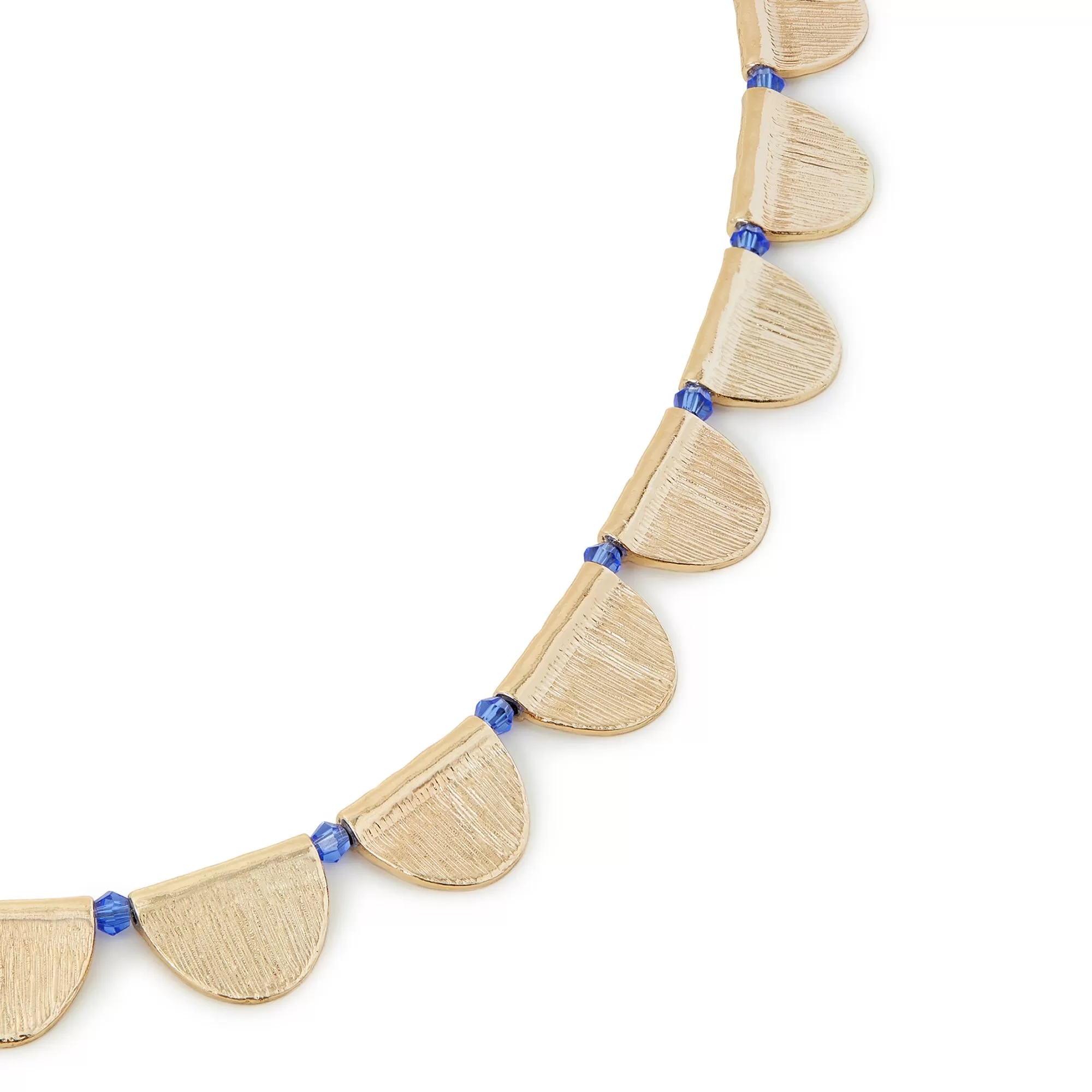 Accessorize London Women's Textured Semi Circle Necklace