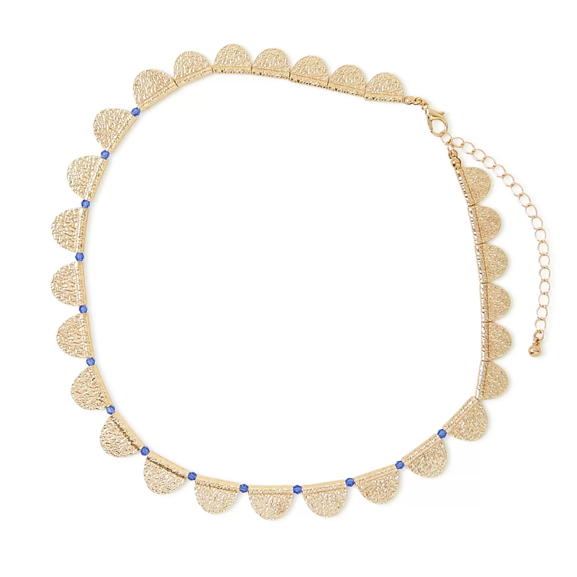 Accessorize London Women's Textured Semi Circle Necklace