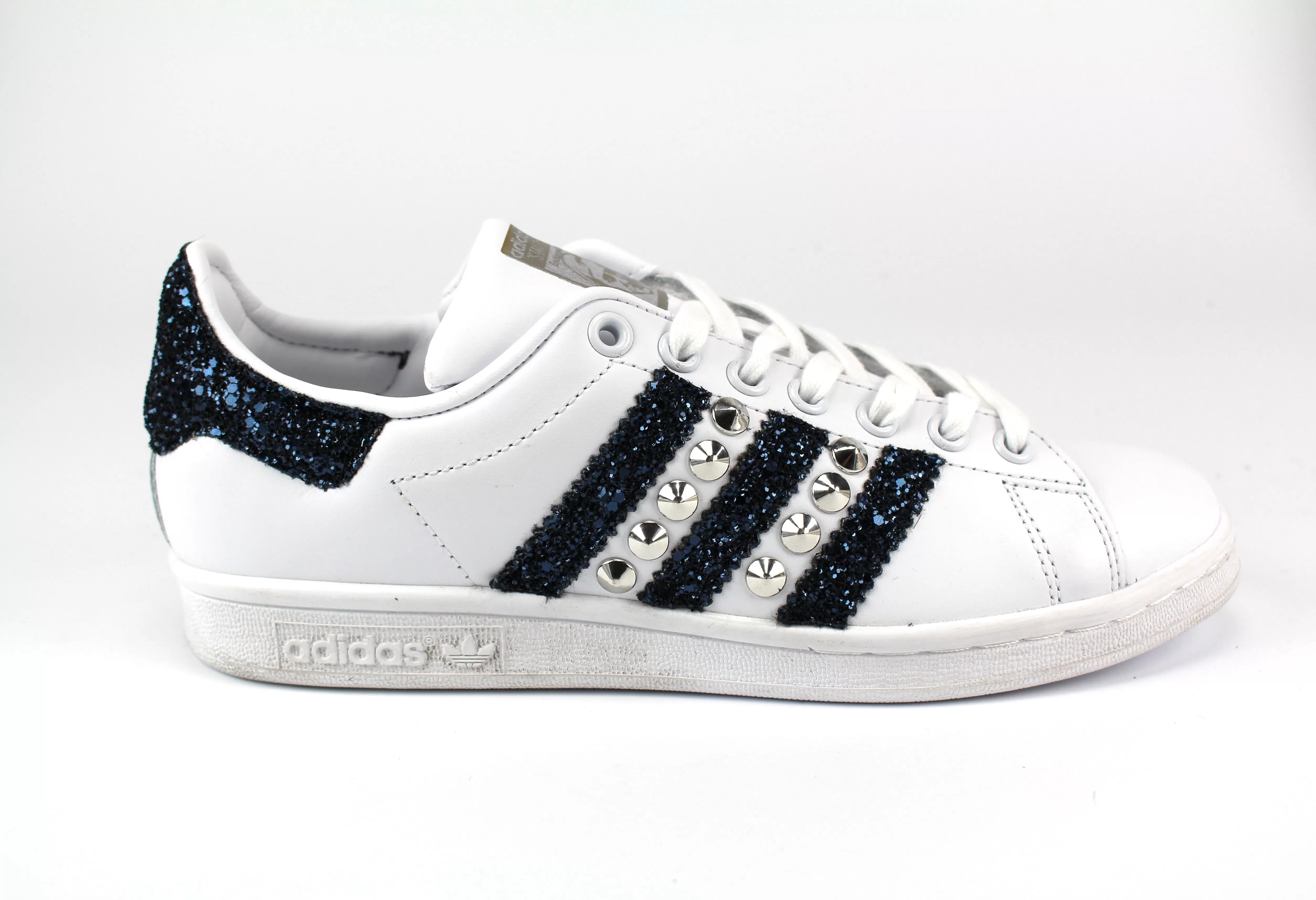 Adidas Stan Smith Navy Glitter & Borchie