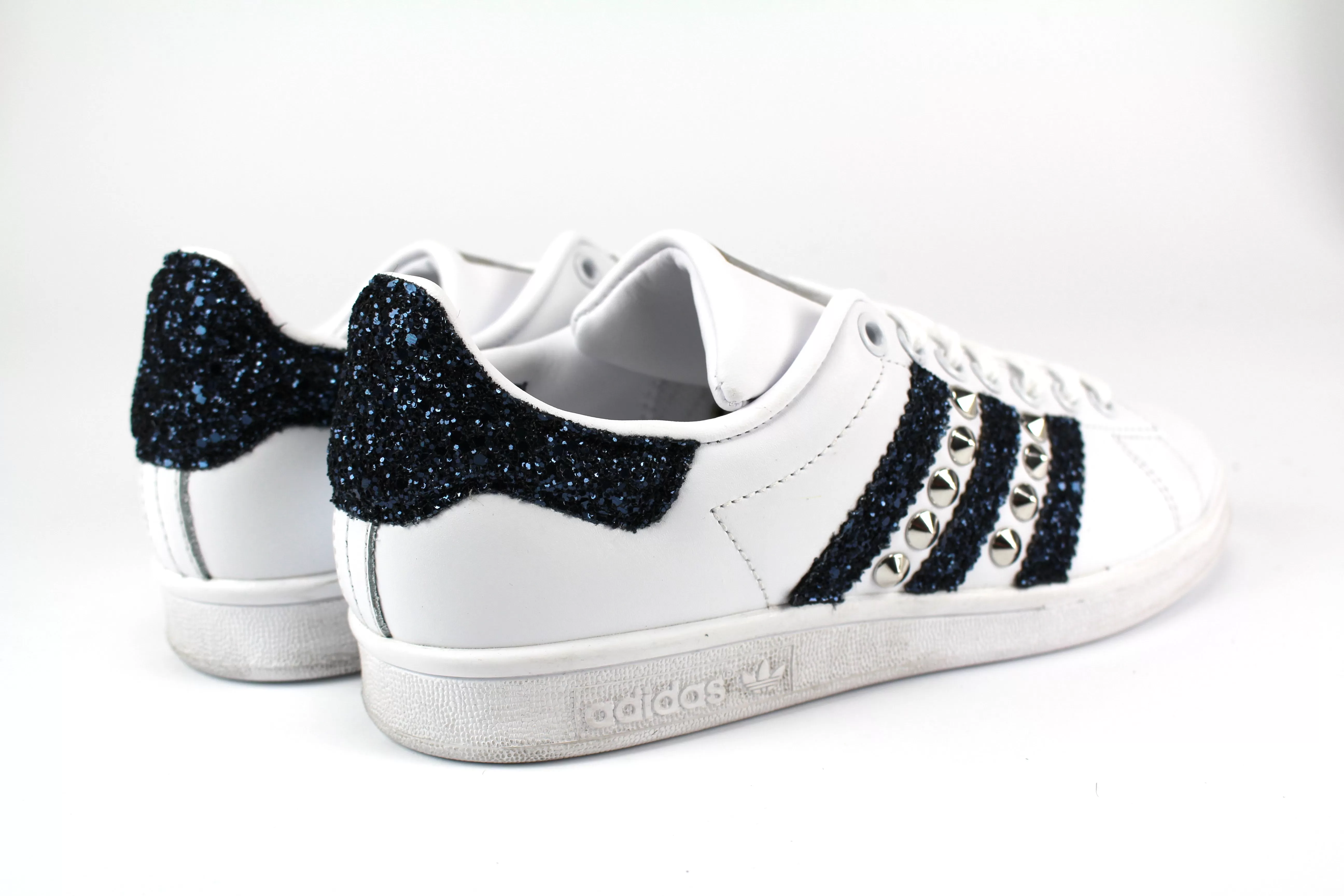 Adidas Stan Smith Navy Glitter & Borchie