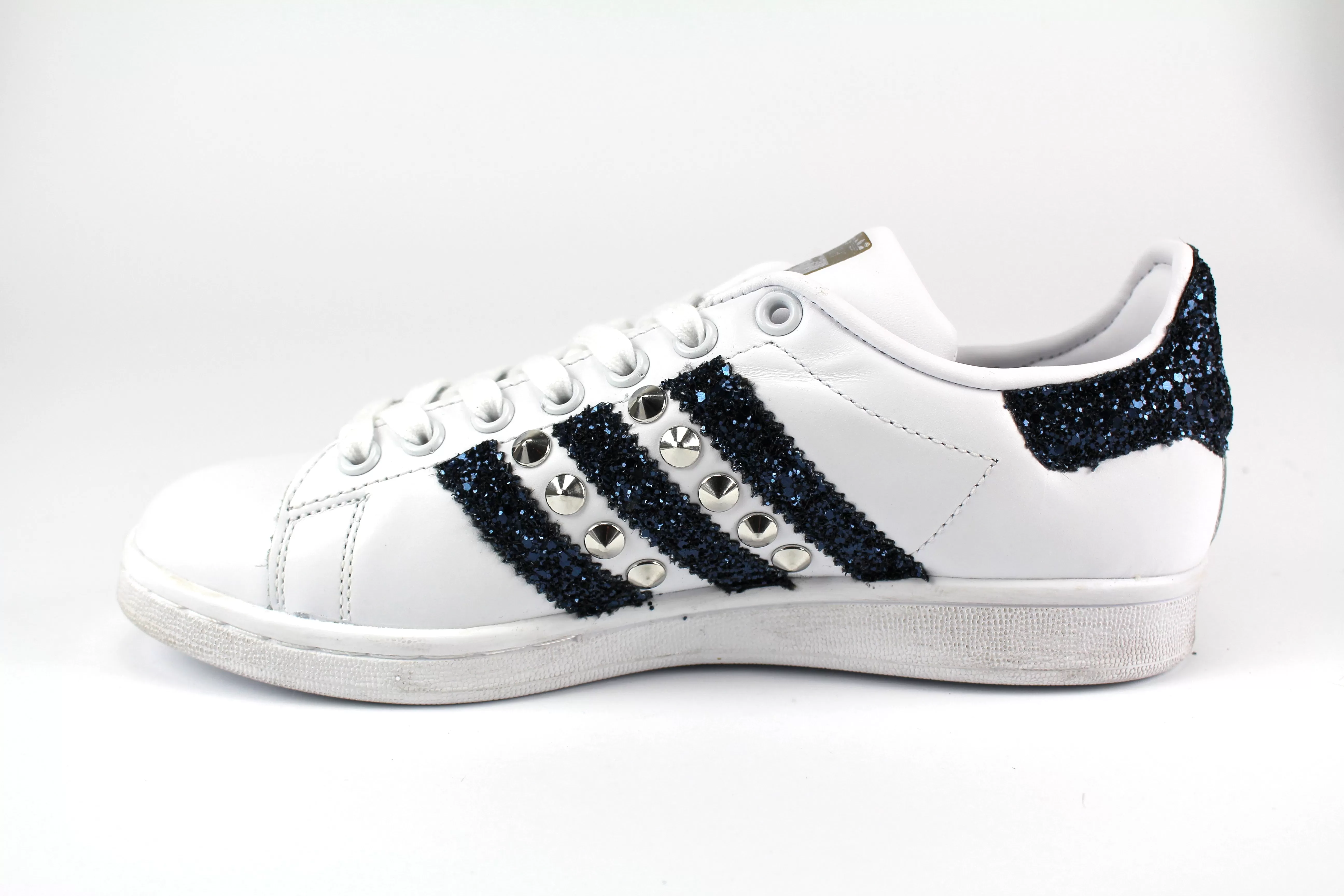 Adidas Stan Smith Navy Glitter & Borchie