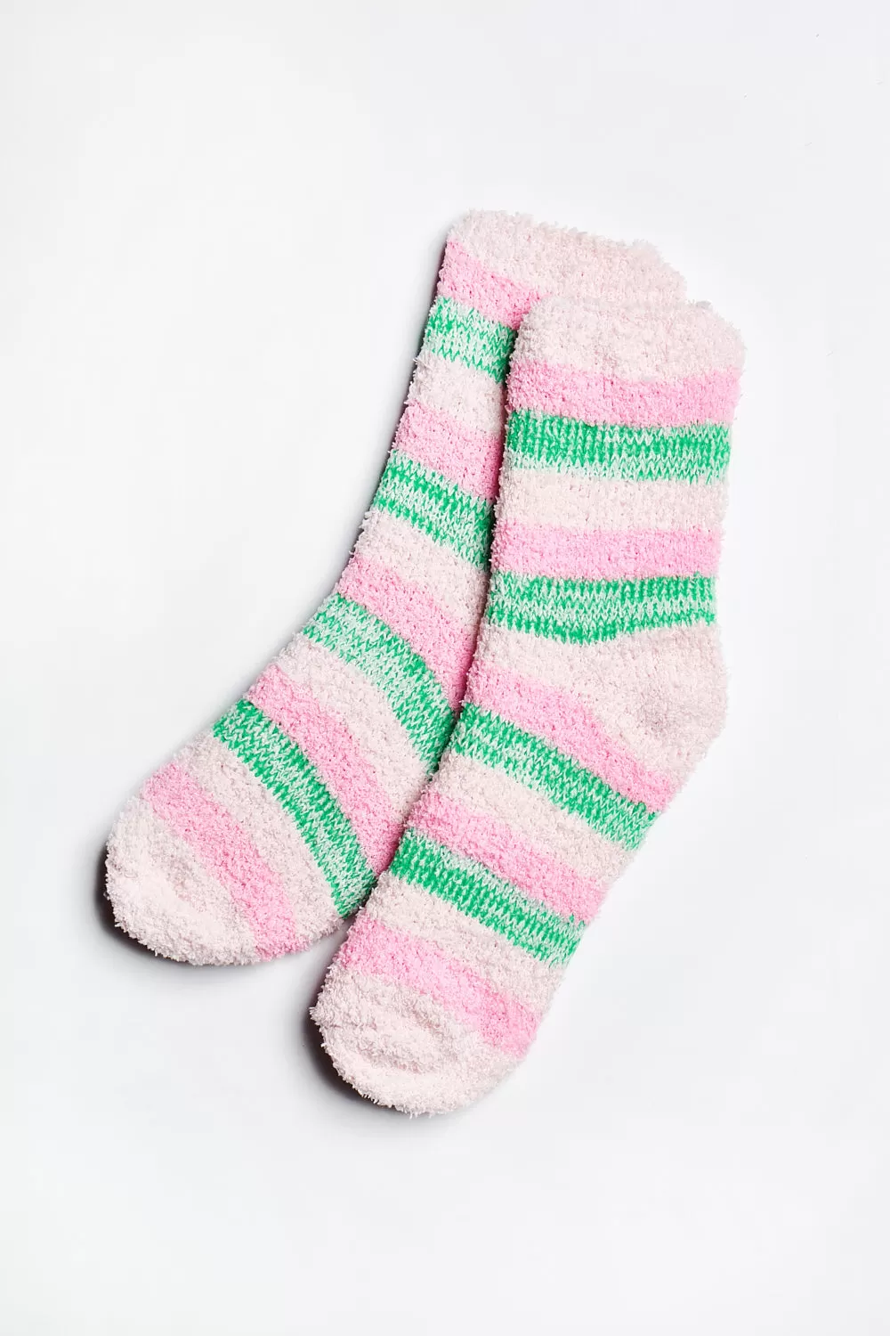 ALAMAE Fuzzy Striped Socks