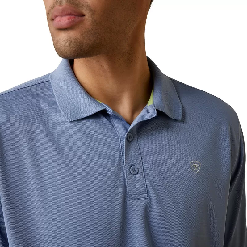 'Ariat' Men's Tek Polo - Stone Wash