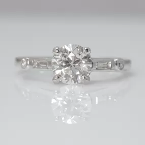 Art Deco Platinum Diamond Solitaire Ring