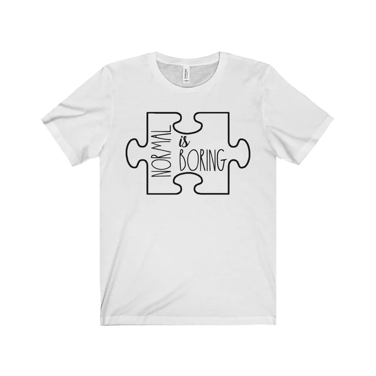 Autism Awareness Normal Is Boring Puzzle Shirt