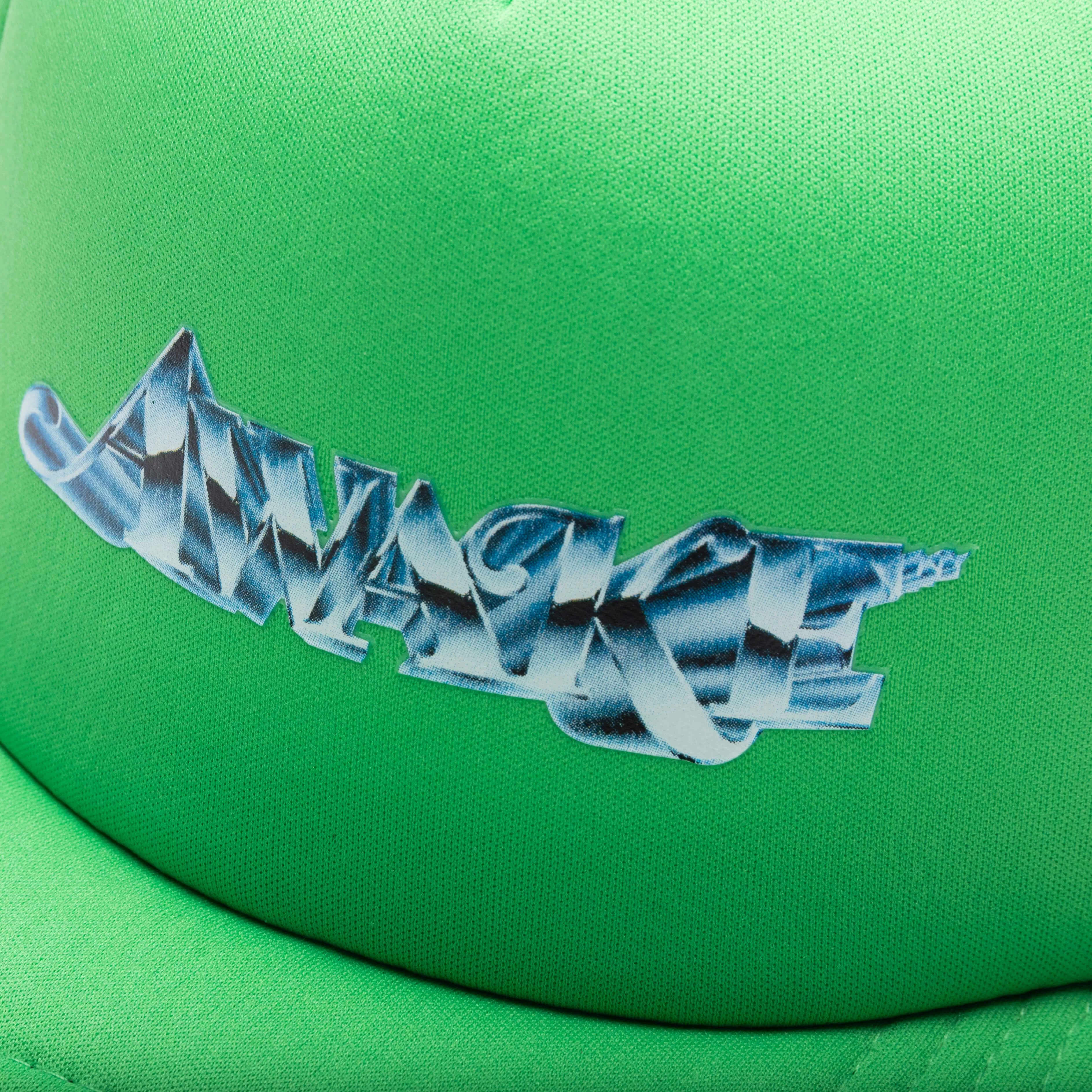 Awake Chrome Trucker Hat - Lime