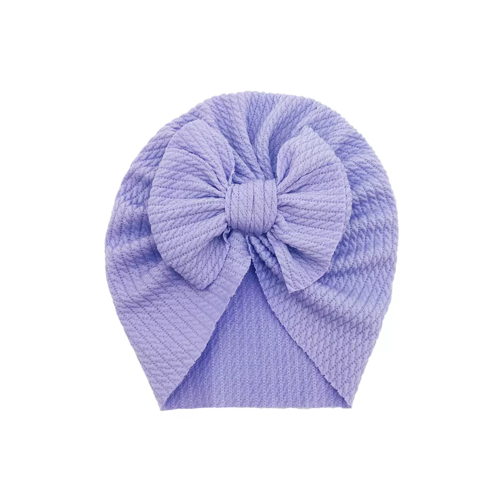 Baby Hattie Bow Turban — Lilac