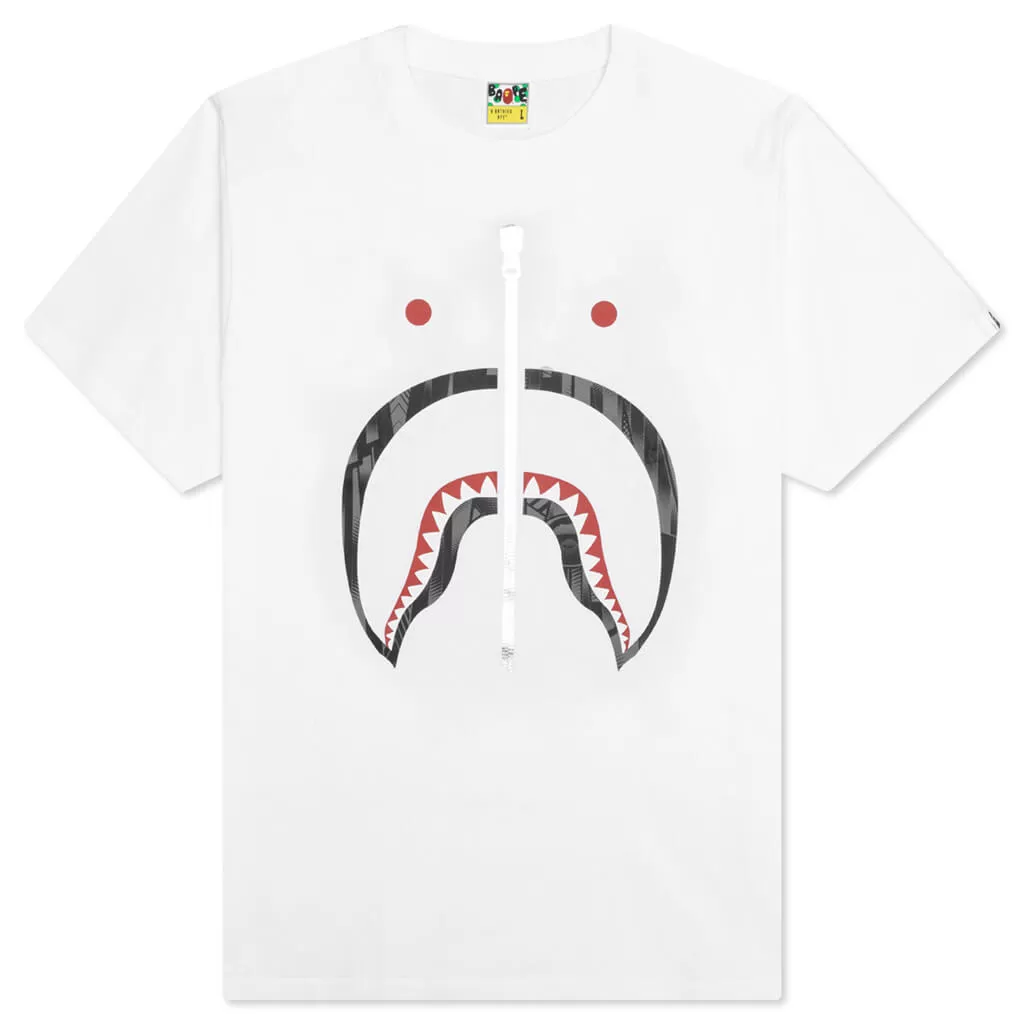 Bape Speed Racer Shark Tee - White