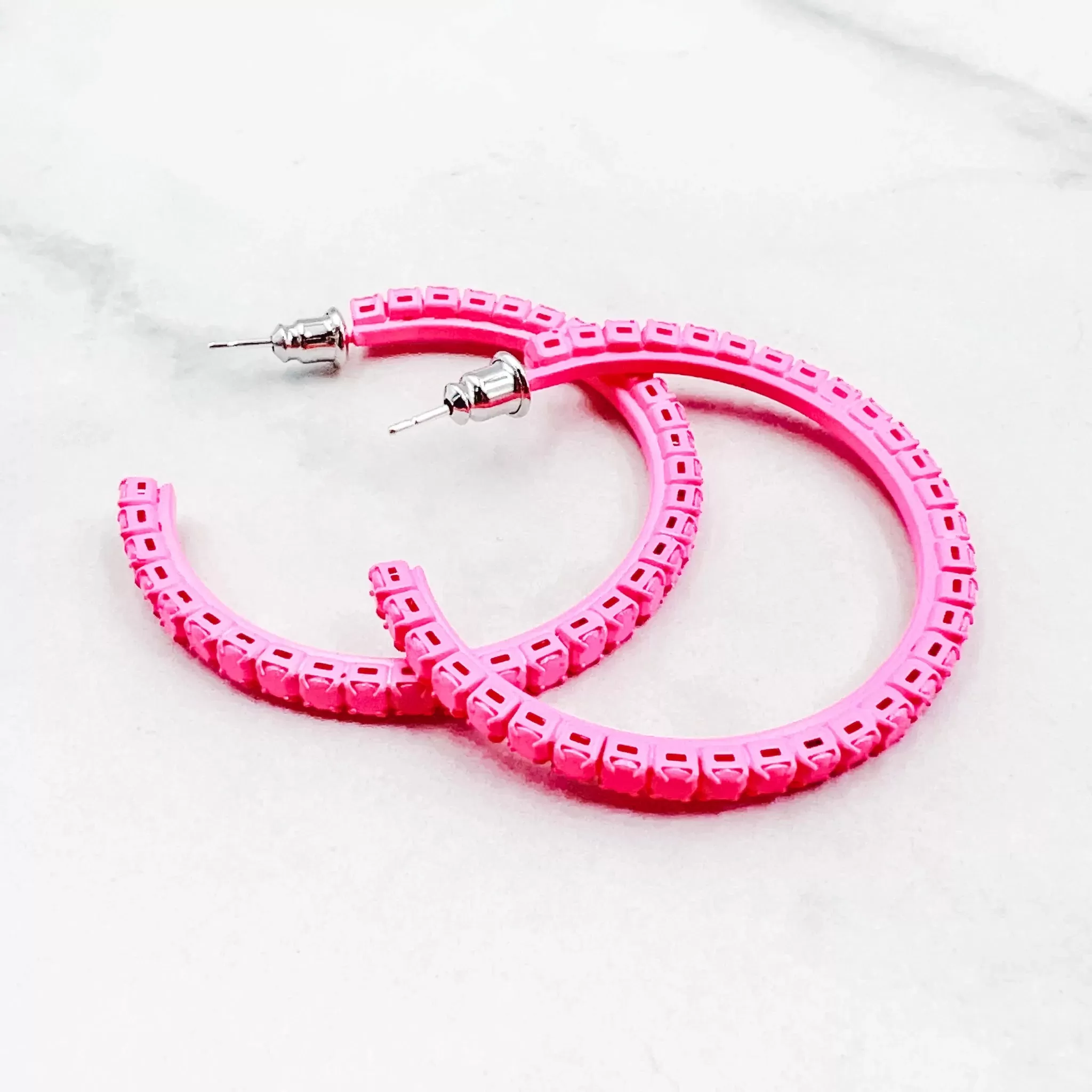 Barbie Neon Pink Hoops