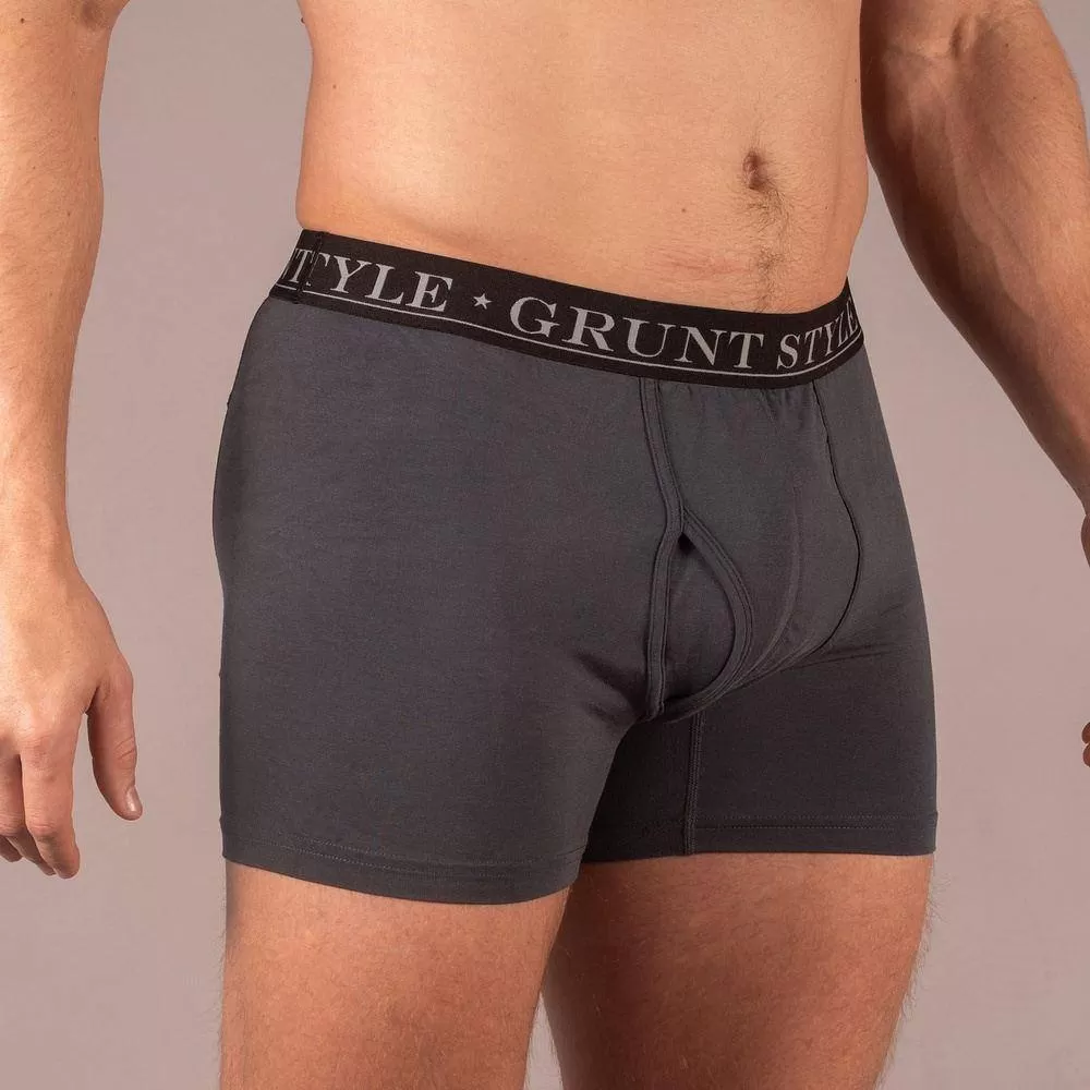 Base Command 2-Pack Boxer Briefs - Dark Gray & Reaper