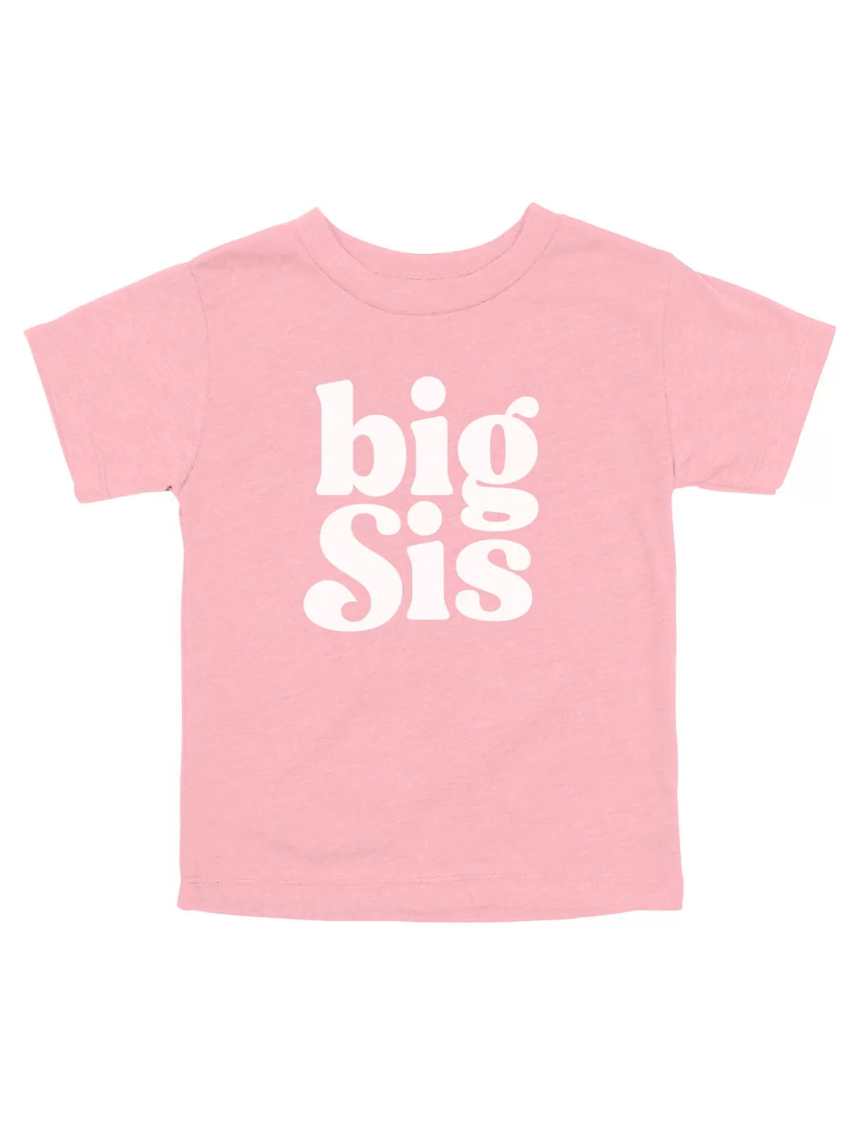 Big Sis Shirt for Girls - Pink