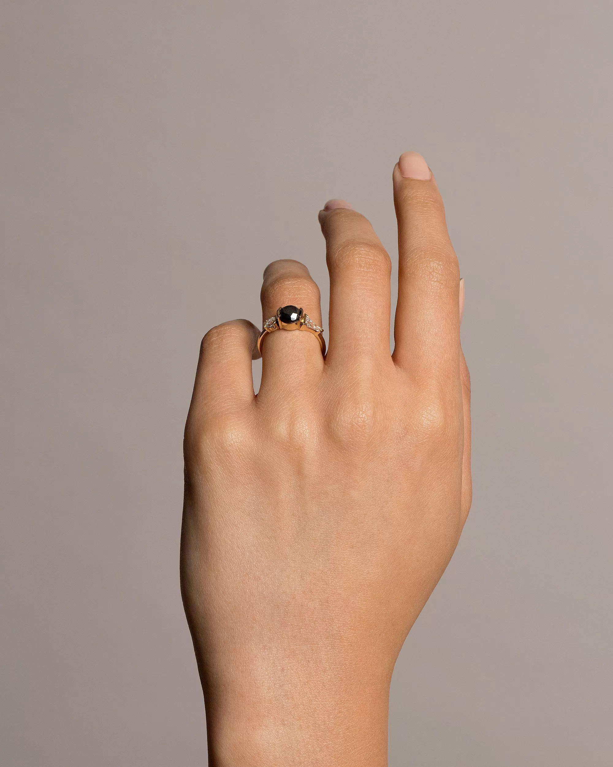 Black and White Diamond Ring