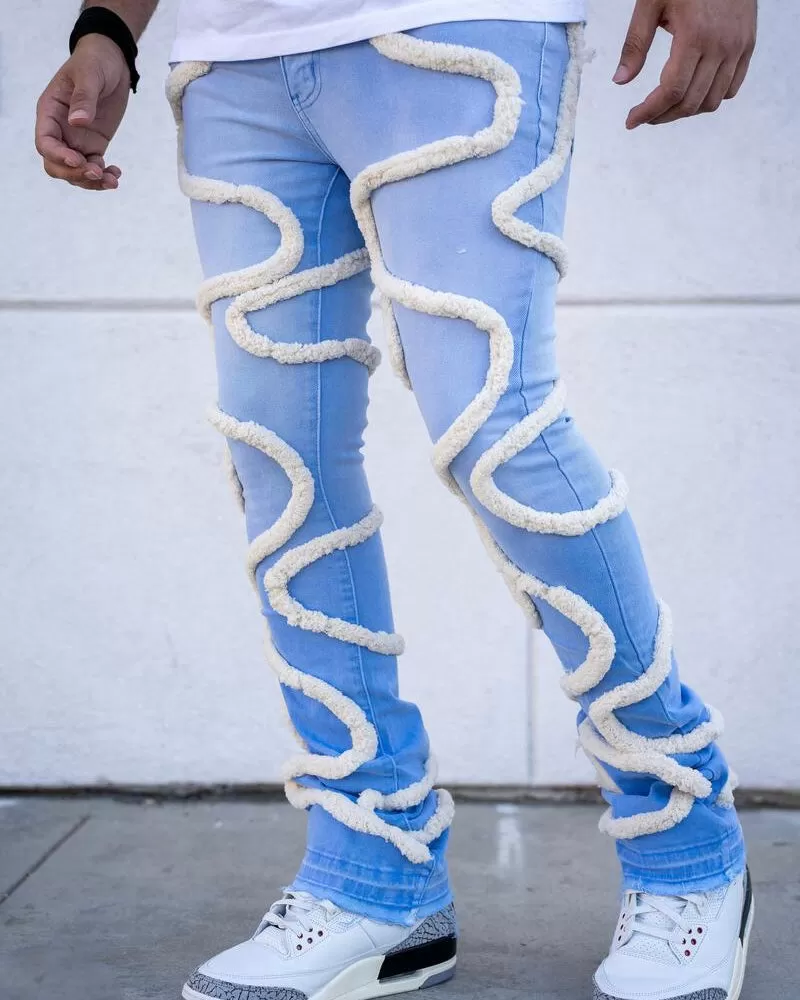 Blue Corda Premium Stacked Jeans