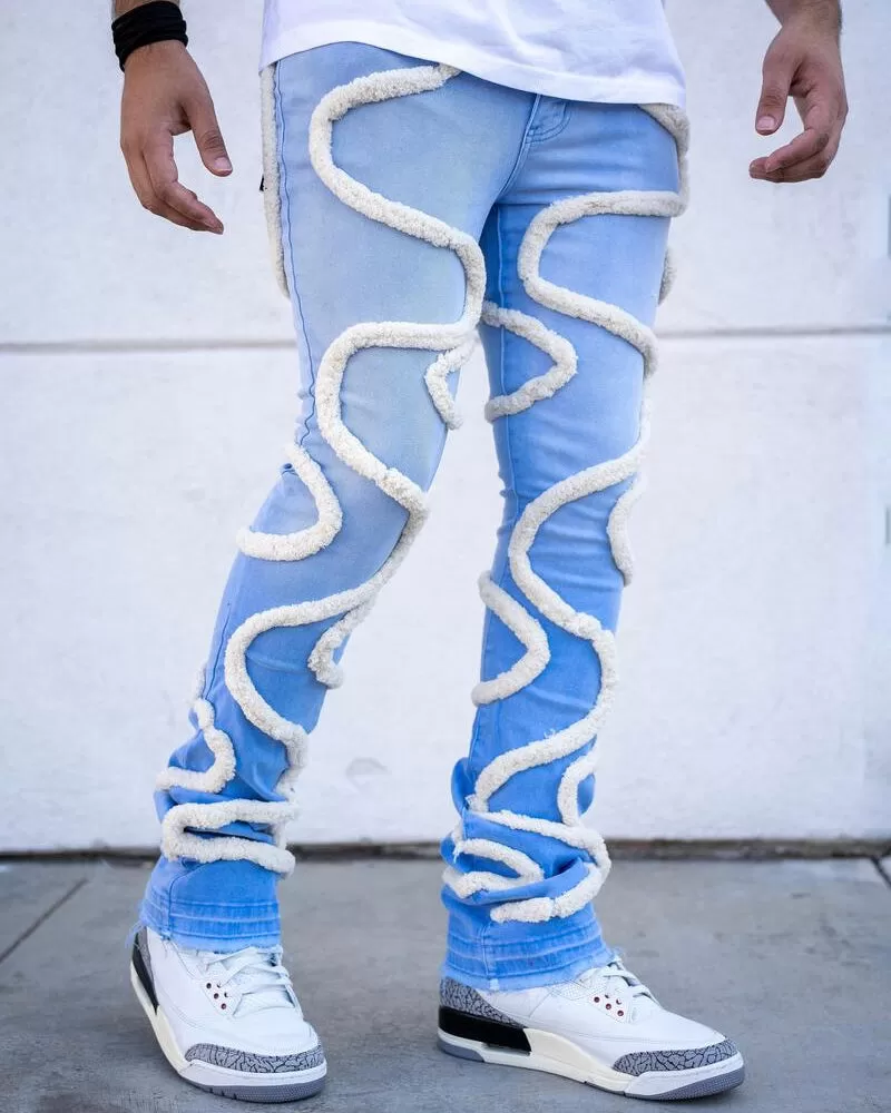 Blue Corda Premium Stacked Jeans