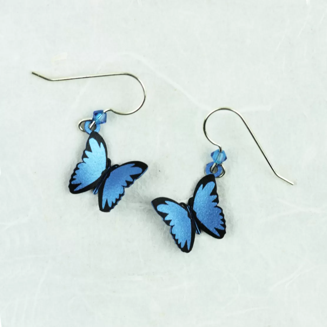 Blue Morpho Butterfly Earrings