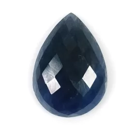 BLUE SAPPHIRE Gemstone Rose Cut : 10.50cts Natural Untreated Unheated Sapphire Pear Shape 18*13mm (With Video)