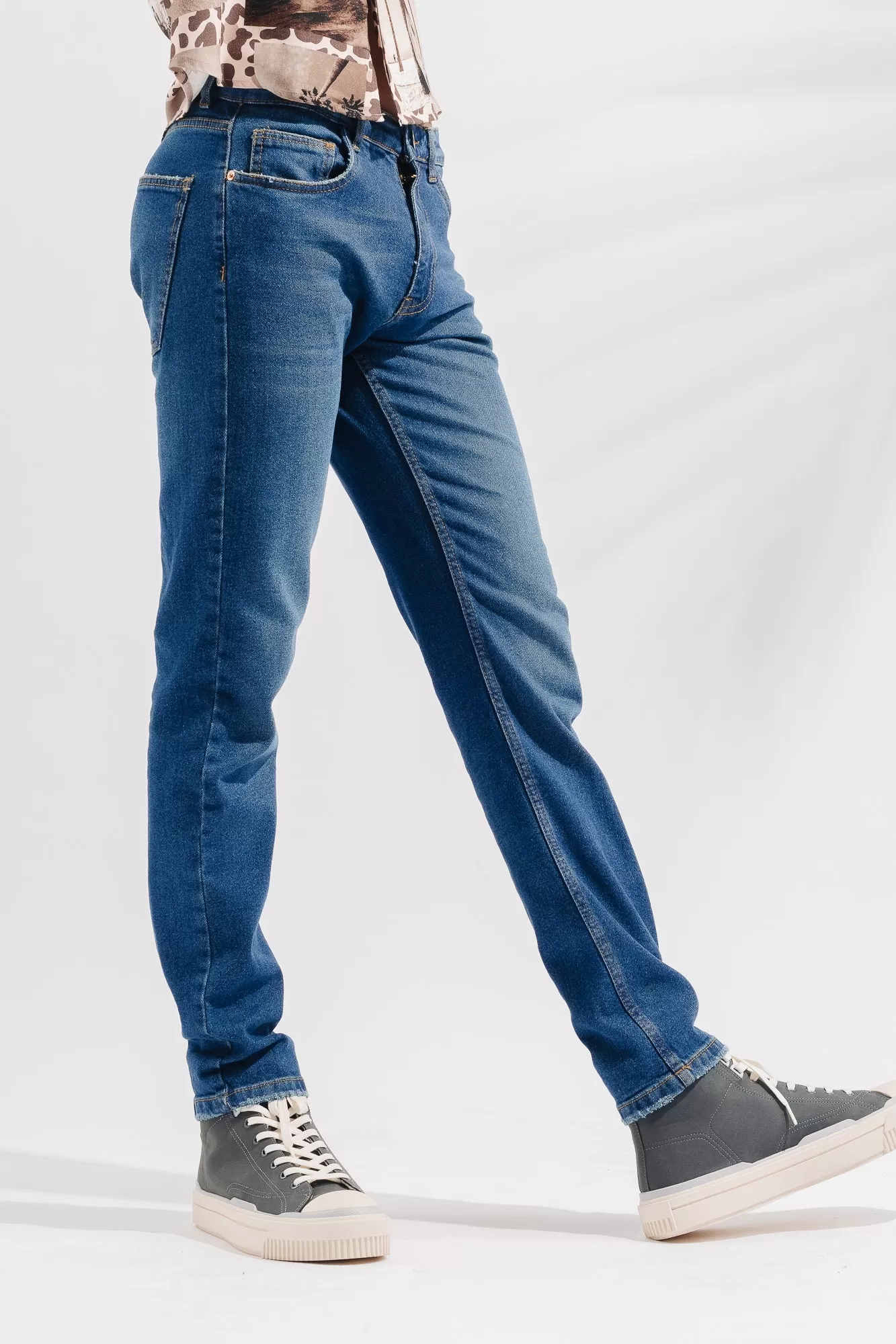 Blue Slim Mens Jeans