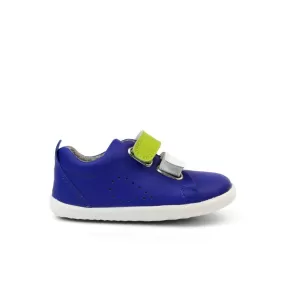 Bobux Step Up Grass Court Switch Blueberry (Lime   White) Trainer