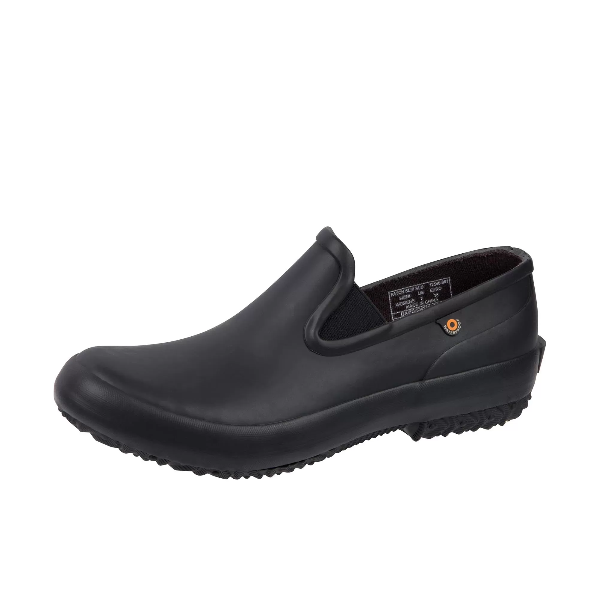 Bogs Womens Patch Slip On Solid Black