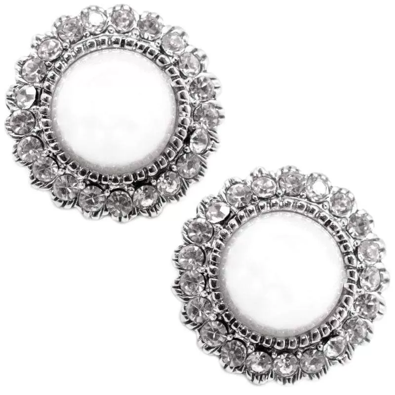 Bride to Be White Post Earring