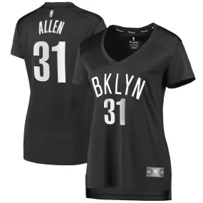 Brooklyn Nets Jarrett Allen Fanatics Branded Fast Break Player Statement Jersey Womens - Dark Grey | Ireland E1736N0