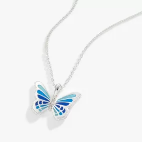 Butterfly Crystal Statement Necklace, Adjustable