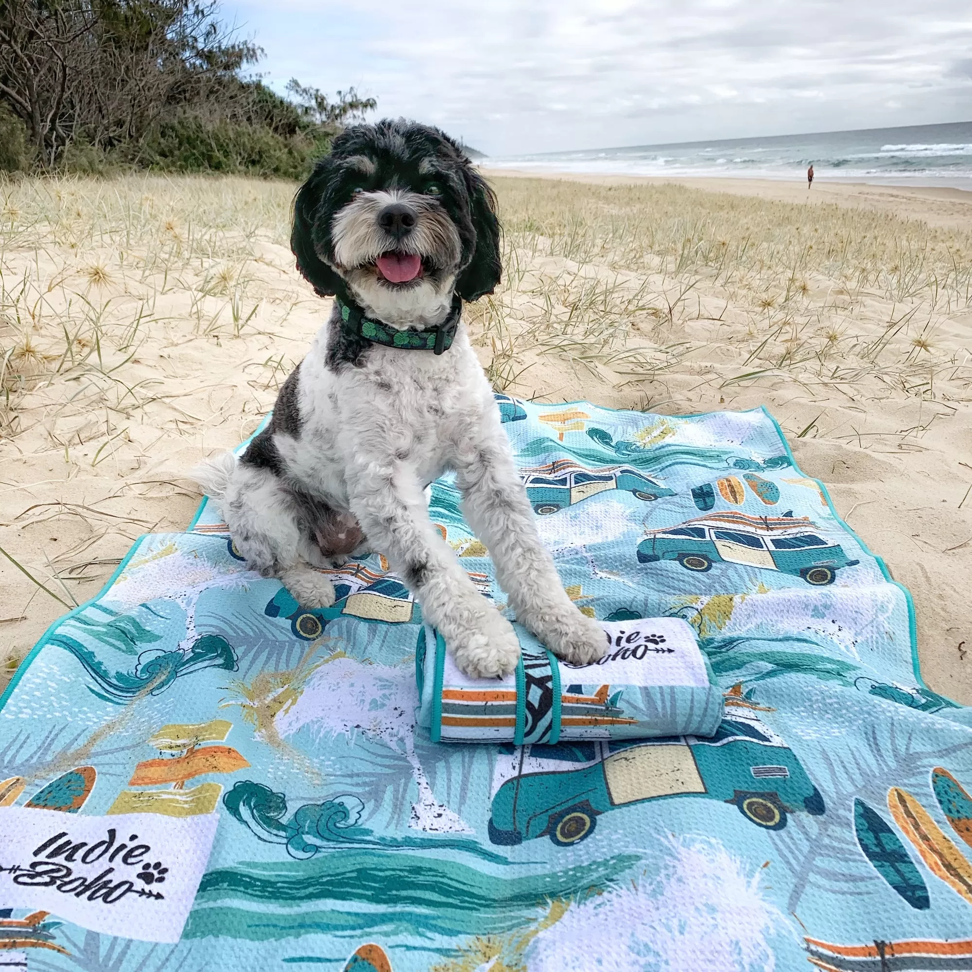 Byron Surf Dog Travel Towel