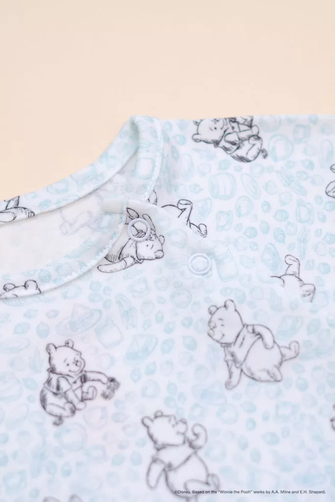 Caleb Romper - Blue Hunny Pooh