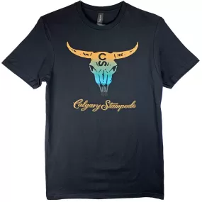 Calgary Stampede Unisex Ombre Steer Skull Logo T-Shirt