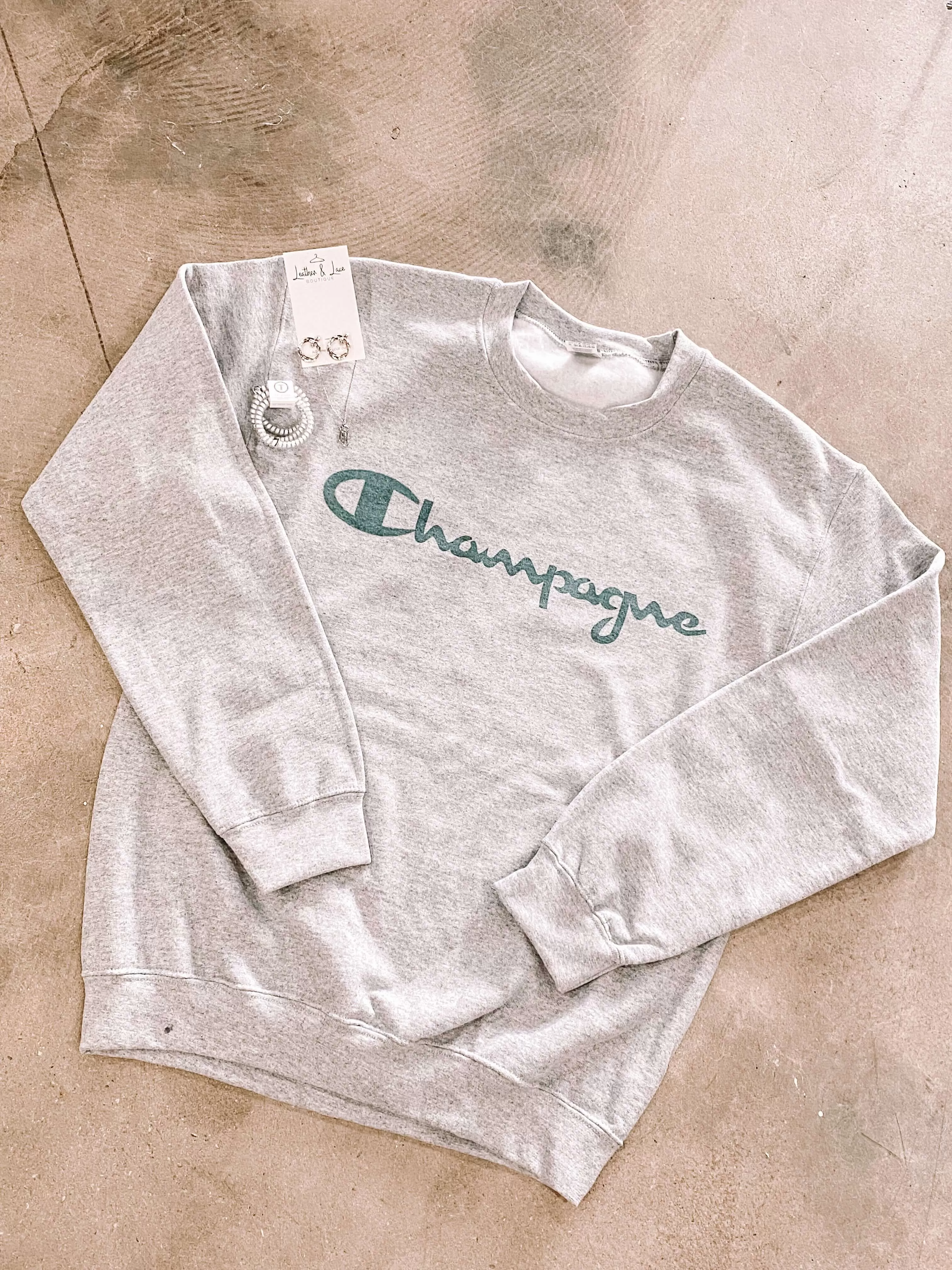 Champagne Graphic Sweatshirt