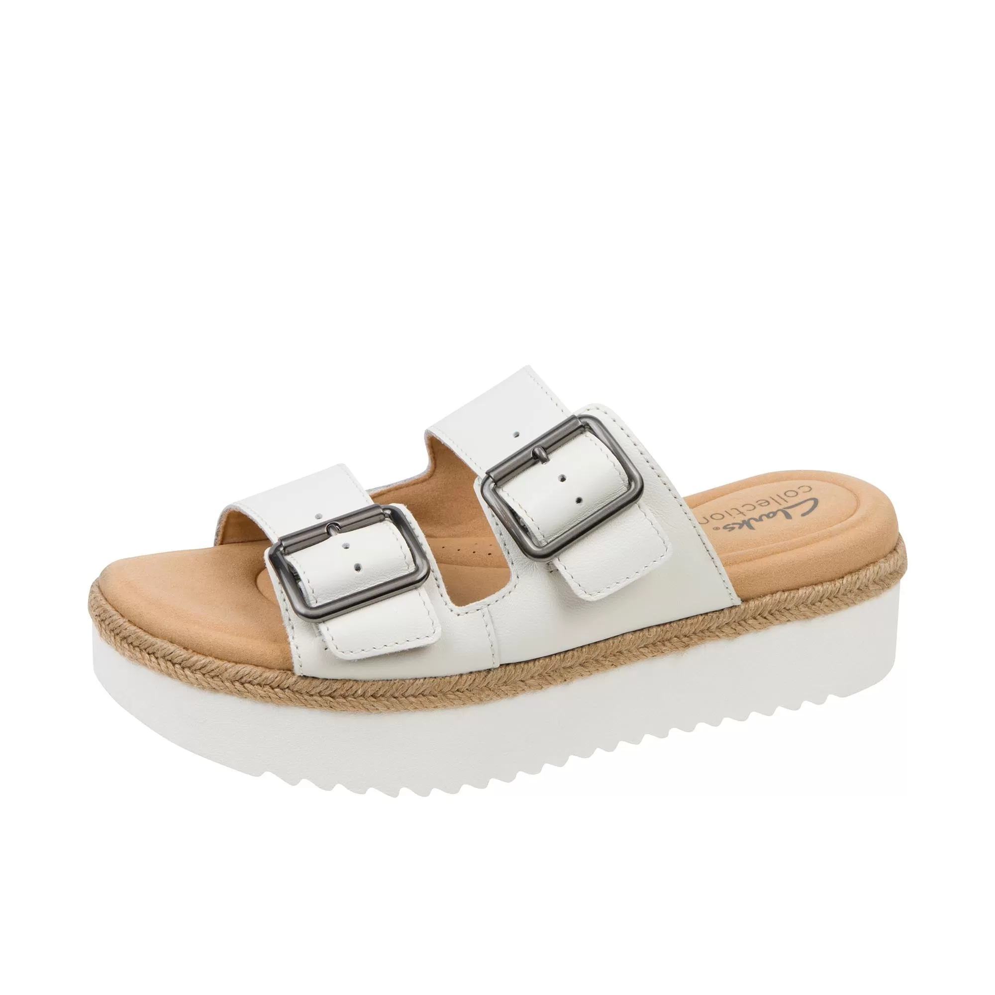 Clarks Womens Lana Beach White Leather