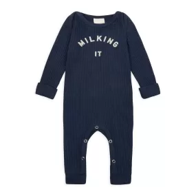 Claude&Co - Milking It Sleepsuit in Navy