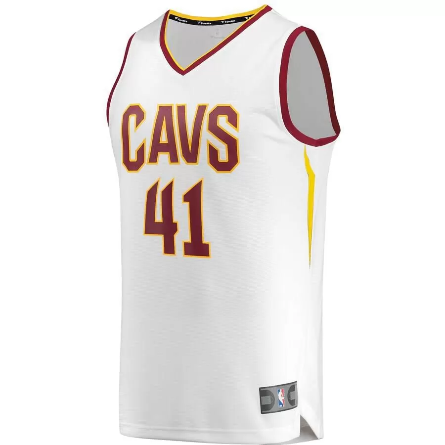 Cleveland Cavaliers Ante Zizic Fanatics Branded Replica Fast Break Player Association Jersey Kids - White | Ireland D3231E9