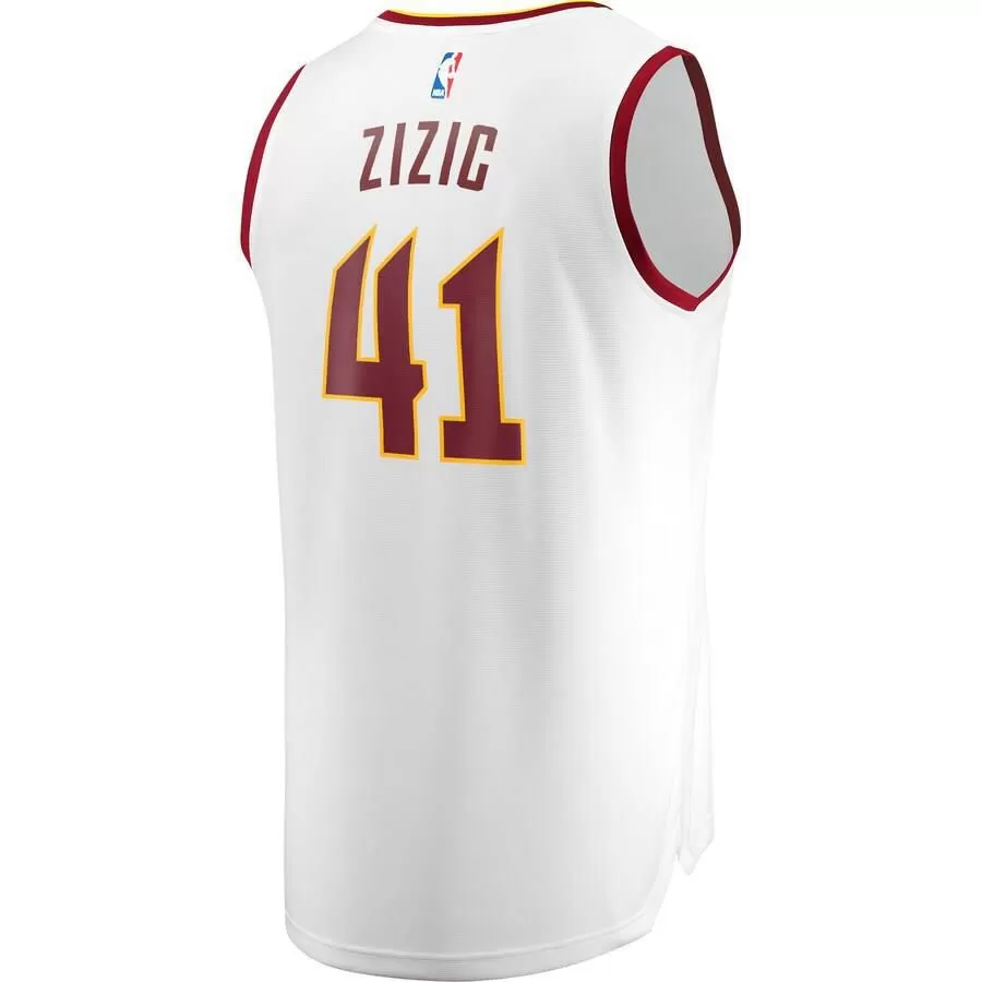 Cleveland Cavaliers Ante Zizic Fanatics Branded Replica Fast Break Player Association Jersey Kids - White | Ireland D3231E9