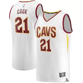 Cleveland Cavaliers Tyler Cook Fanatics Branded Fast Break Player Association Jersey Kids - White | Ireland F2764G4