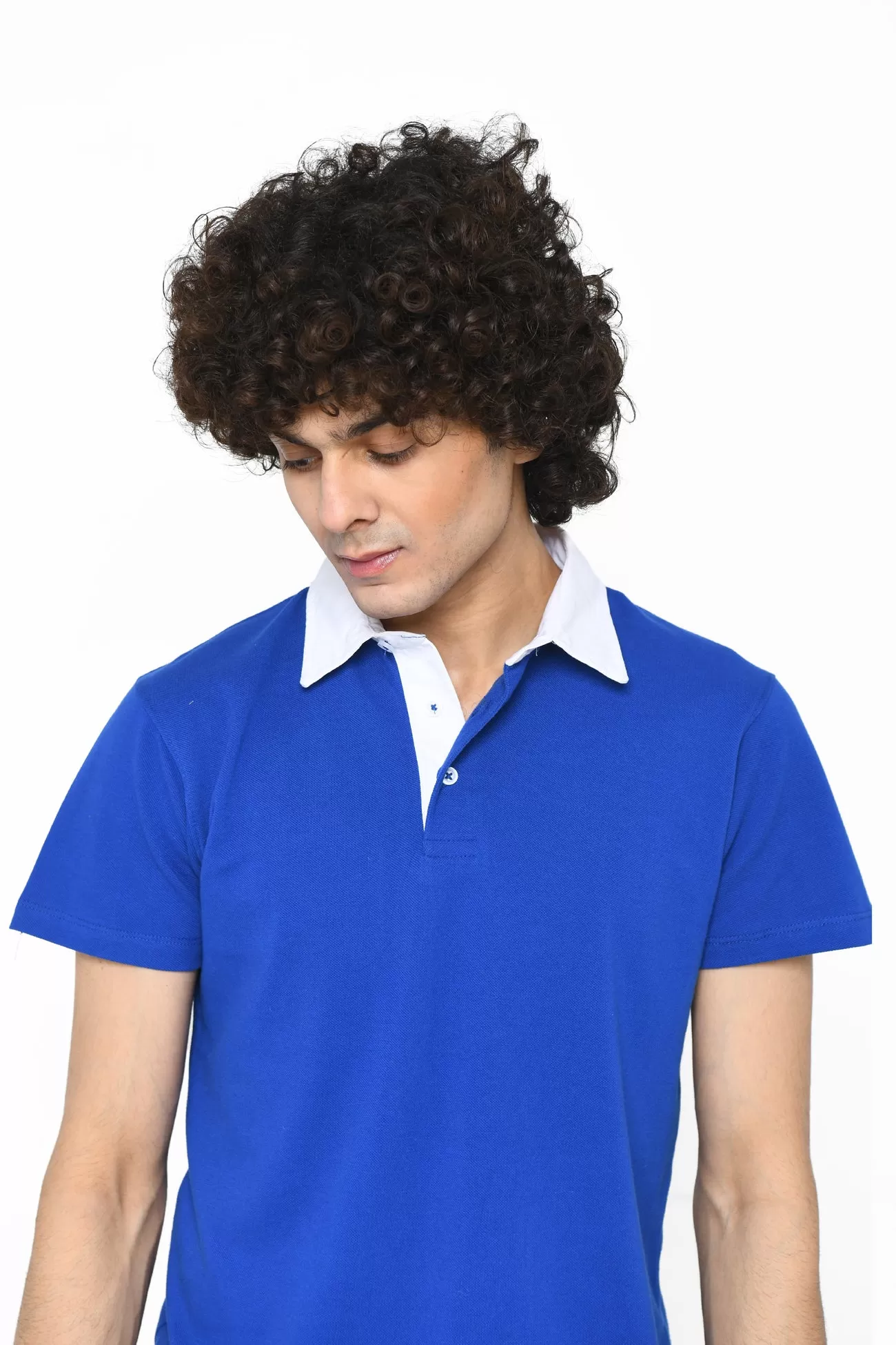 CONTRAST COLLAR POLO