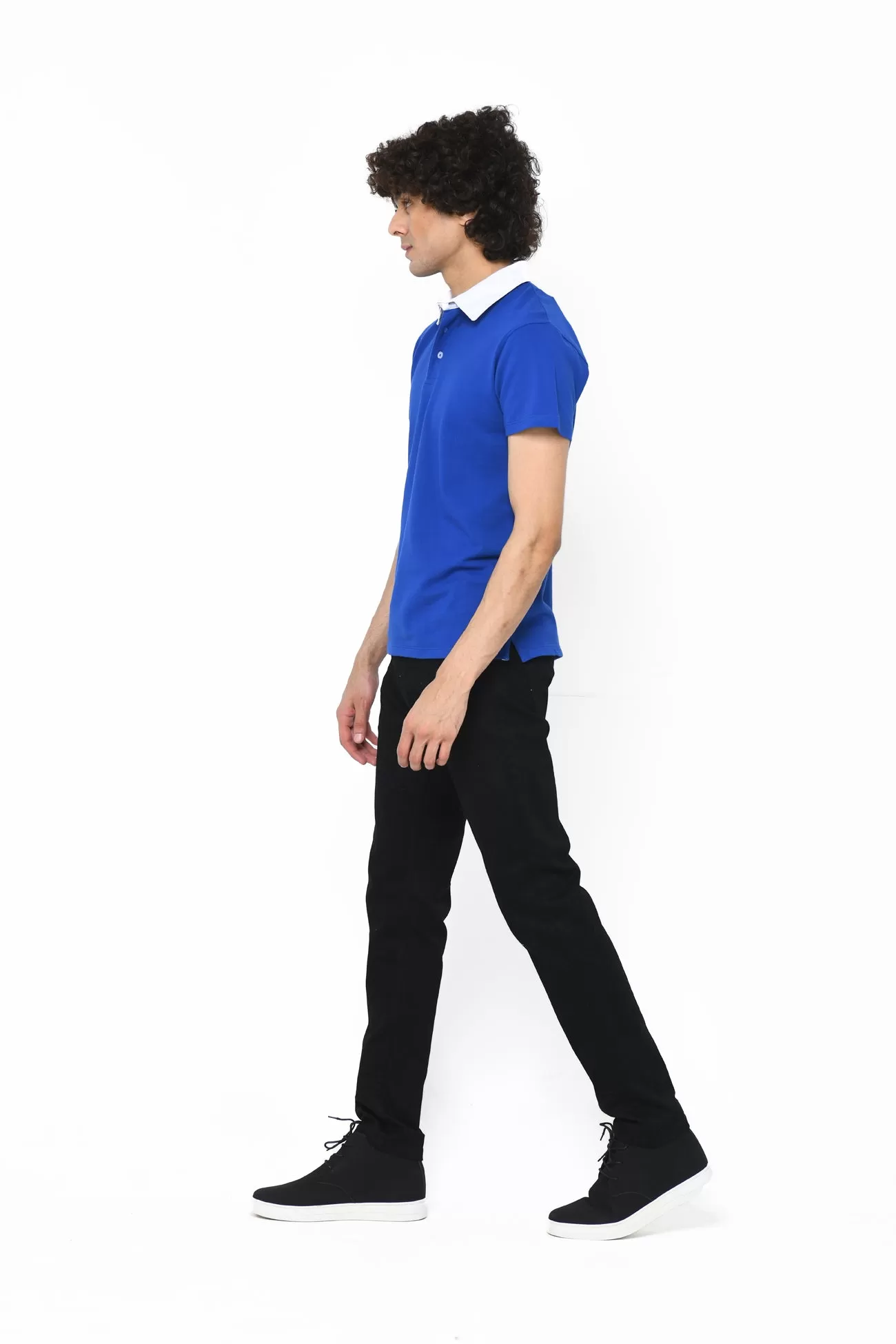 CONTRAST COLLAR POLO