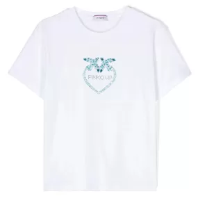 Crystal Embellished Logo T-shirt