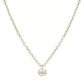 Diamond Disc Necklace