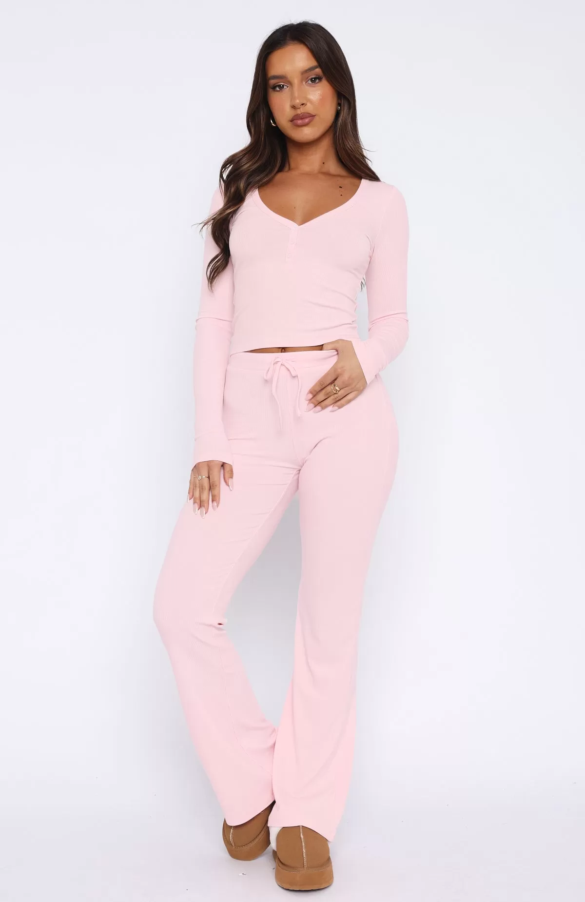 Don't Wake Me Up Pyjama Set Baby Pink