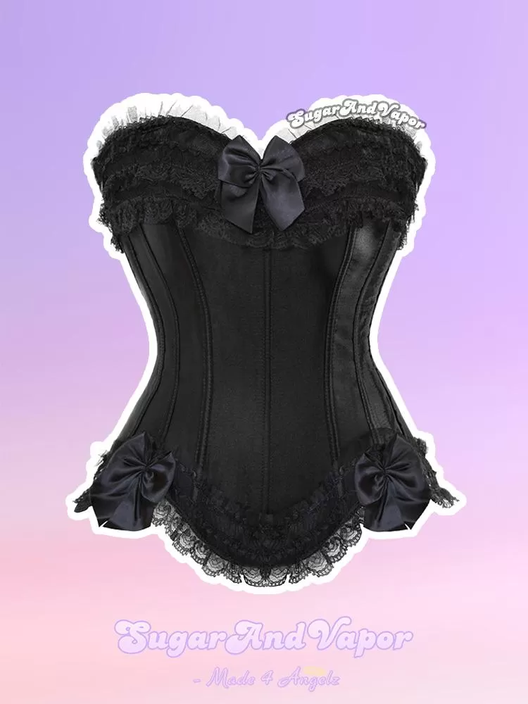 Elissa Princess Black Pink Corset Top