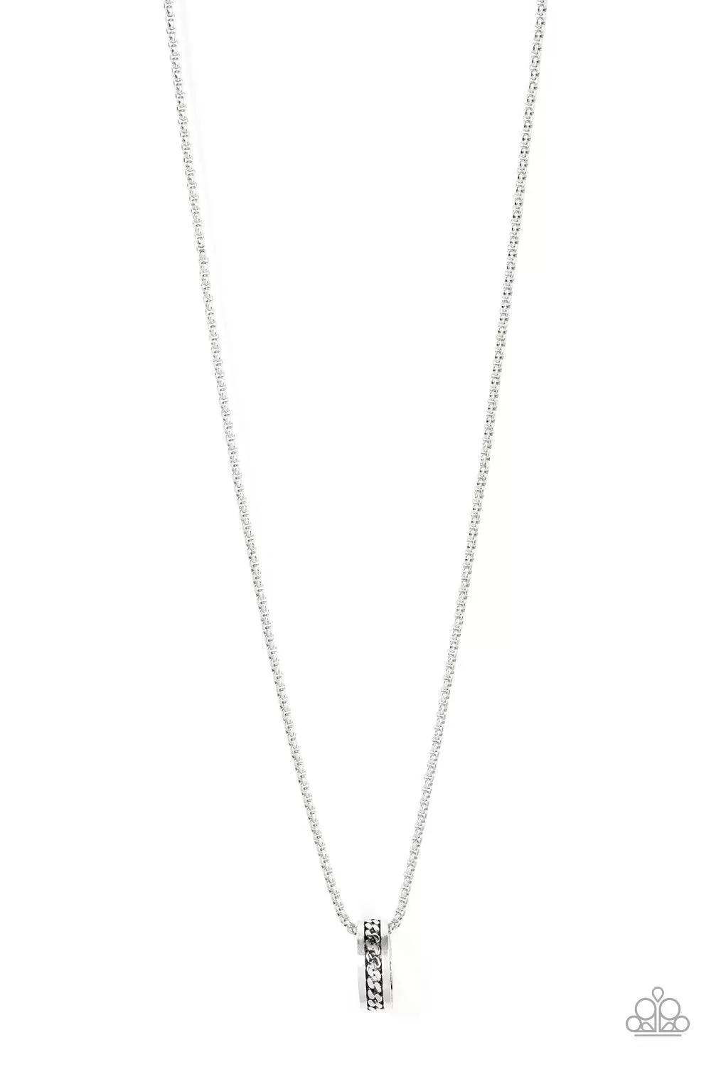 Emotion Potion Men's Silver Urban Necklace - Paparazzi Accessories