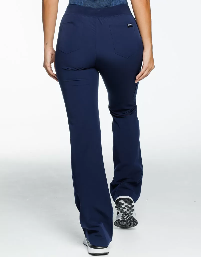 Essential Flare Scrub Pants - True Navy