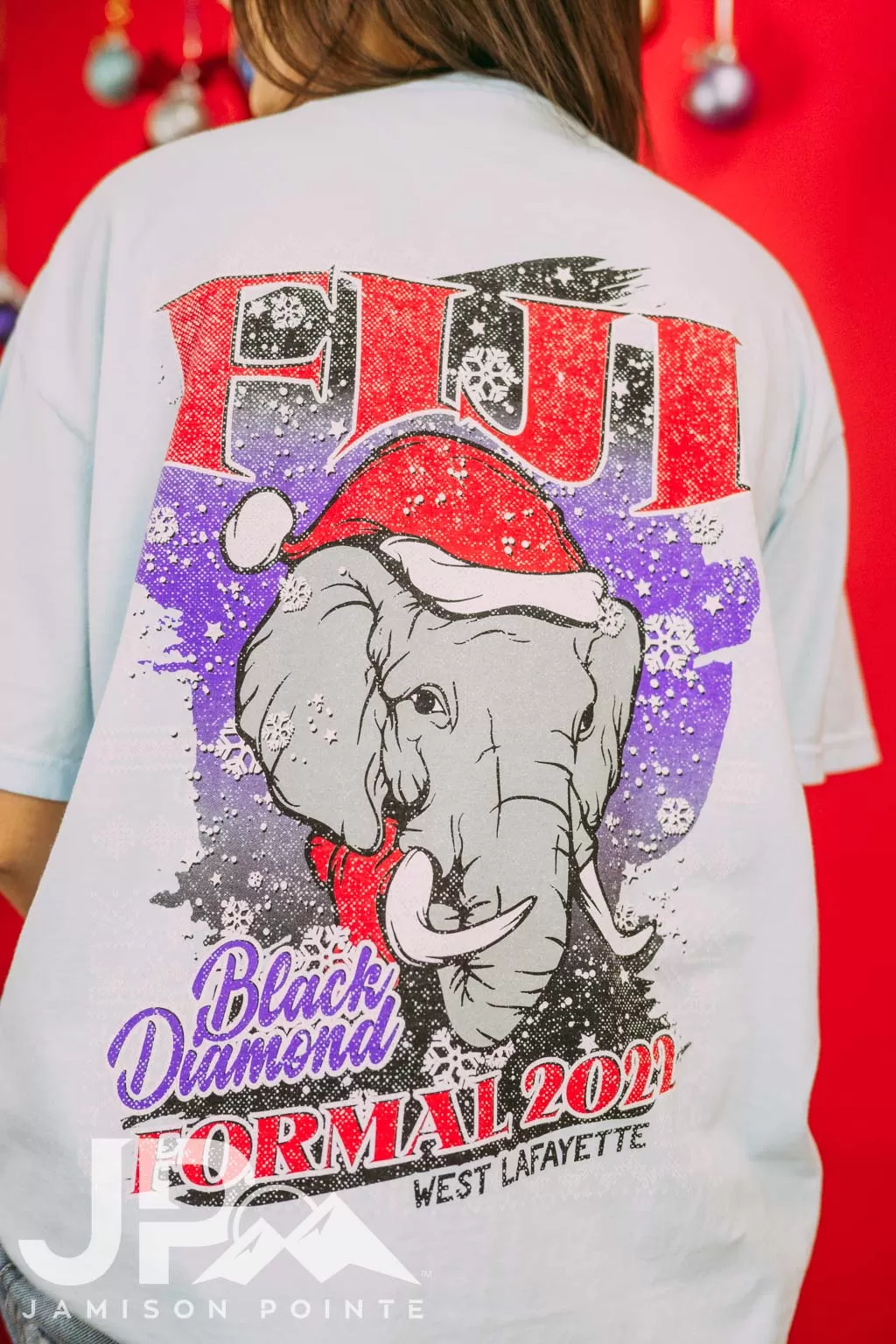 Fiji Black Diamond Formal Elephant Tshirt